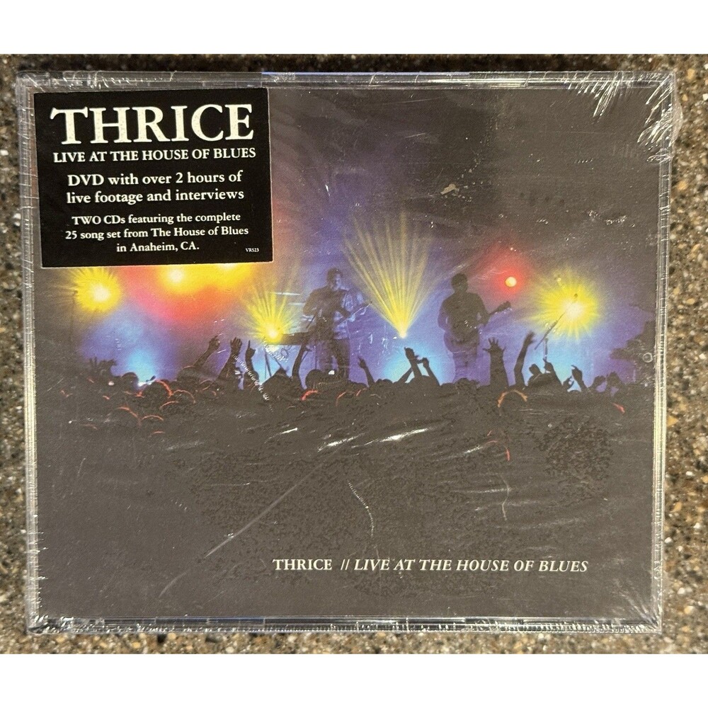 Live At The House Of Blues Thrice [2x Audio CD & 1x DVD Video] 601091052321  New